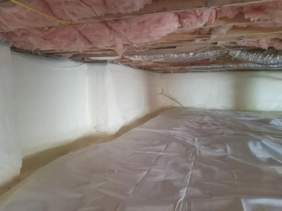 Crawl space encapsulation with closed-cell spray foam for Roof Maintenance in De Queen